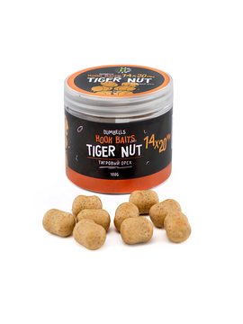 Дамбелсы насадочные Carptoday Baits Tiger Nut (Тигровый Орех), Диаметр: 14 х 20 мм, Вкус: Тигровый Орех