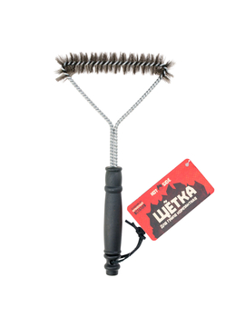 Щетка для гриля HOT SIDE металлическая компактная для чистки решетки, 31 см