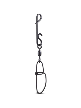 Безузловая застежка с вертлюгом и карабином AQUANTIC® Not a Knot Crosslock Swivel - №1 / 100kg / 90mm - 5шт.