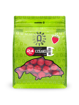 Бойлы Carptoday Baits Strawberry (Клубника) 1кг 24 мм, Диаметр: 24 мм, Вкус: Клубника