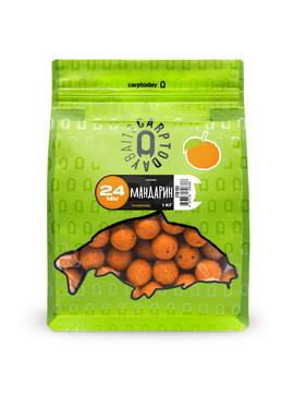 Бойлы Carptoday Baits Tangerine (Мандарин) 1кг 24 мм, Диаметр: 24 мм, Вкус: Мандарин