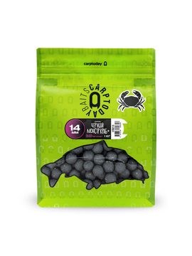 Бойлы Carptoday Baits Black Monster Crab+ (Черный Монстр Краб) 14мм 1кг, Диаметр: 14 мм, Вкус: Монстр Краб черный