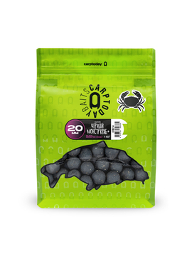 Бойлы Carptoday Baits Black Monster Crab+ (Черный Монстр Краб) 20мм 1кг, Диаметр: 20 мм, Вкус: Монстр Краб черный