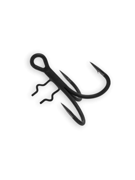 Крючки тройные MADCAT® A-STATIC SHAD T-TREBLE 4X - №2/0 - BLACK - 4шт.