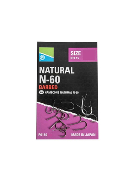 Крючки PRESTON Natural N-60 для фидерной рыбалки купить в CARPshop