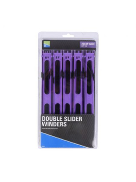 Мотовила PRESTON Double Slider Winders Purple, Длина: 26 см, Цвет: Фиолетовый