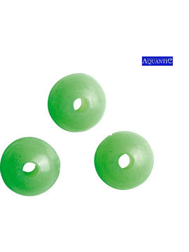 Бусина AQUANTIC® Fluo Bead - 6 mm / Round - Green - 20 шт.