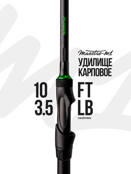 Удилище карповое Carptoday MAESTRO M1 10ft 3.5lb, Длина удилища: 10 ft :: 3.04 м, Тест удилища: 3.50 lb