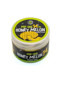 Бойлы плавающие Carptoday Baits Pop Ups Honey Melon (Медовая Дыня) 14мм 30г, Диаметр: 14 мм, Вкус: Медовая Дыня
