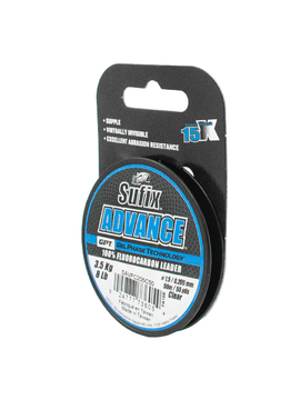 Леска SUFIX Advance Fluorocarbon прозрачная 0,205 мм зимняя рыбалка — CARPshop