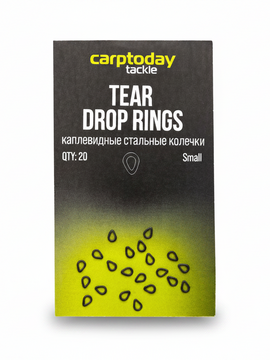 Стальные колечки каплевидные Carptoday Tear Drop Rings для карповых оснасток купить в CARPshop