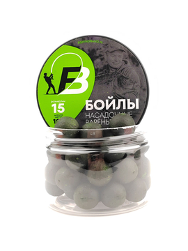 Бойлы варёные насадочные (в банке) Fishing Band Mussel 15 мм 100 гр