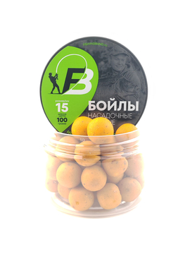 Бойлы варёные насадочные (в банке) Fishing Band Pure Honey 15 мм 100 гр