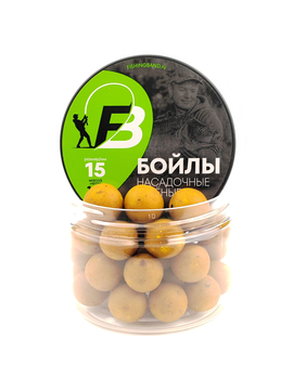 Бойлы варёные насадочные (в банке) Fishing Band Sweet Corn 15 мм 100 гр