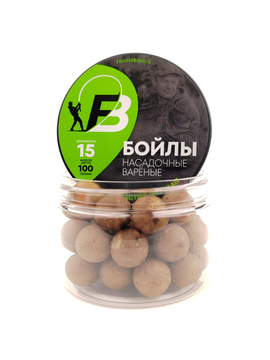 Бойлы варёные насадочные (в банке) Fishing Band Tiger Nut 15 мм 100 гр