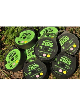 Набор для зиг-риг Korda Ready Zigs Barbless, Длина: 12 ft (3,66 м), Размер крючка: № 10