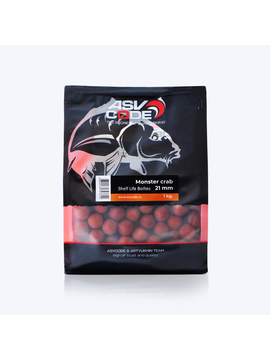 Бойлы вареные ASV-CODE Monster Crab 1кг 21мм для карповой рыбалки — CARPshop