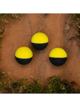 Плавающие насадки PB Products Zig Boilie - 15mm - Black/Yellow - 6шт. — купить в интернет-магазине CARPshop
