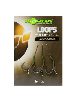 Поводок готовый Korda Loop Rigs DF Wide Gape X №6 18lb, карповые снасти — купить в CARPshop