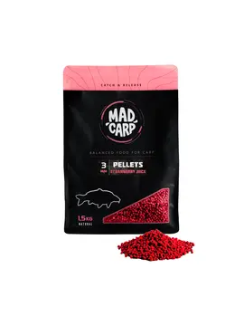Пеллетс Mad Carp Strawberry Juice 3мм, карповые снасти — купить в CARPshop