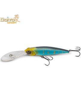 Воблер плавающий DOIYO DEEP VETERAN - 10cm / 22g / 3.5-4.0m - UV Blue Coffee — купить в интернет-магазине CARPshop