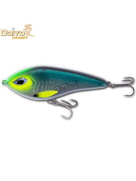 Джеркбейт нейтральной плавучести DOIYO JERXUS - 12.5cm / 57g / 0.2-1.2m / UV Lemon Galaxy — купить в интернет-магазине CARPshop