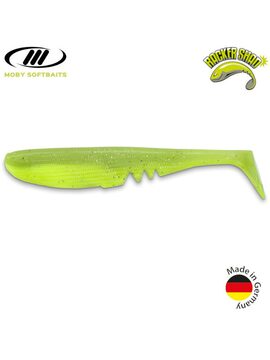 Виброхвост плавающий IRON CLAW Moby Softbaits RACKER SHAD UV Non Toxic / 7cm / Fluo Yellow Chartreuse - 2шт. — купить в интернет-магазине CARPshop