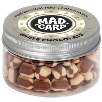 Вафтерсы Mad Carp Baits WHITE CHOCOLATE (Белый Шоколад) Wafters, Диаметр: 12 х 9 мм