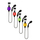 Набор индикаторов поклевки PROLOGIC K1 MINI Hanger Chain Set 4 Rod
