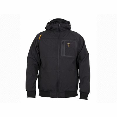 Fox black orange softshell jacket top