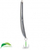 Пилькер AQUANTIC BANANA PILK STEEL 200g Chrome для морской рыбалки — CARPshop
