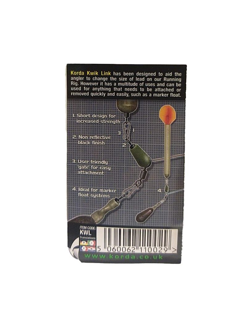 Застежка для грузов Korda Kwick Link — фото 4 — CARPshop