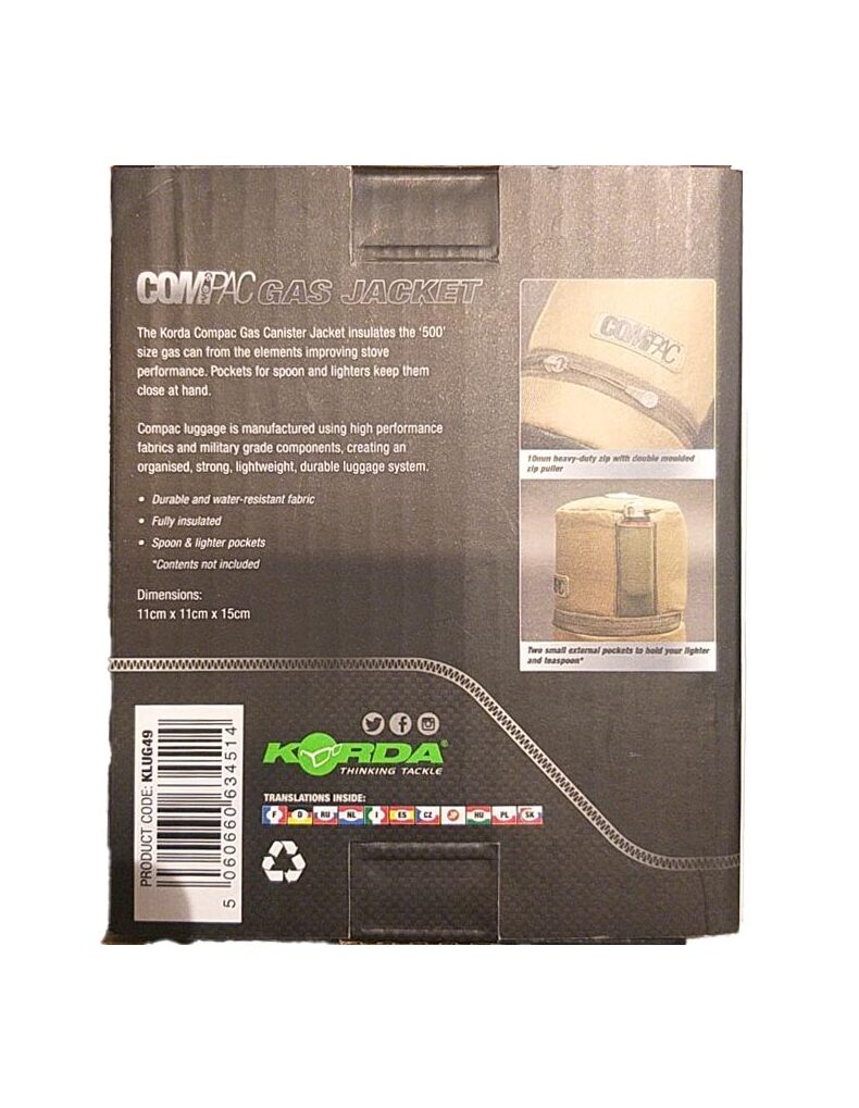 Чехол для газового баллона Korda Compac Gas Jacket — фото 4 — CARPshop