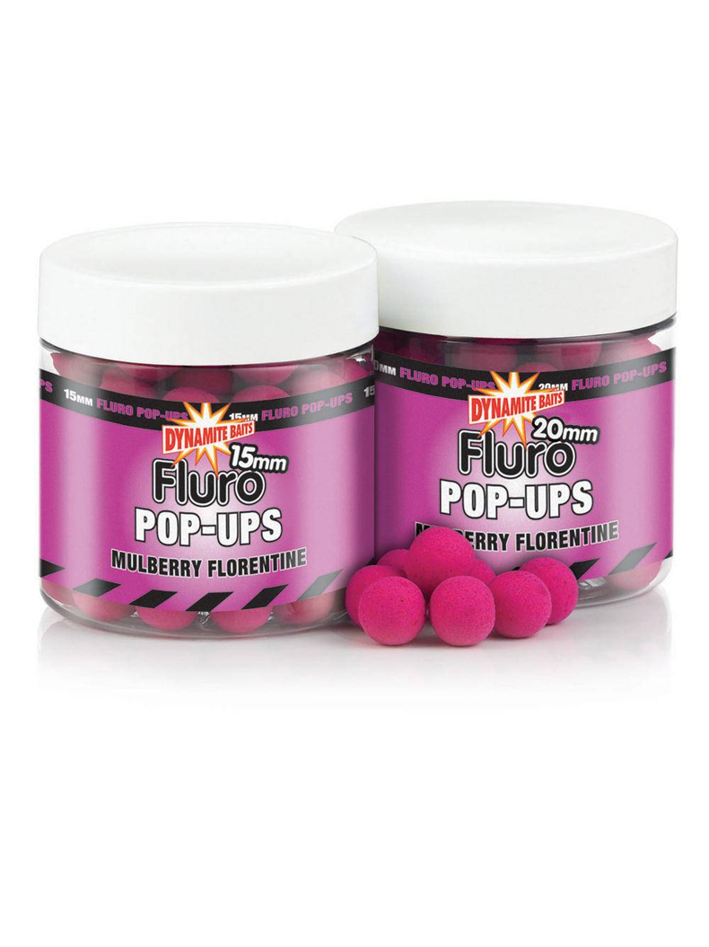 Плавающие бойлы Dynamite Baits Mulberry Florentine Fluro Pop-Ups (шелковица), Диаметр: 10 мм