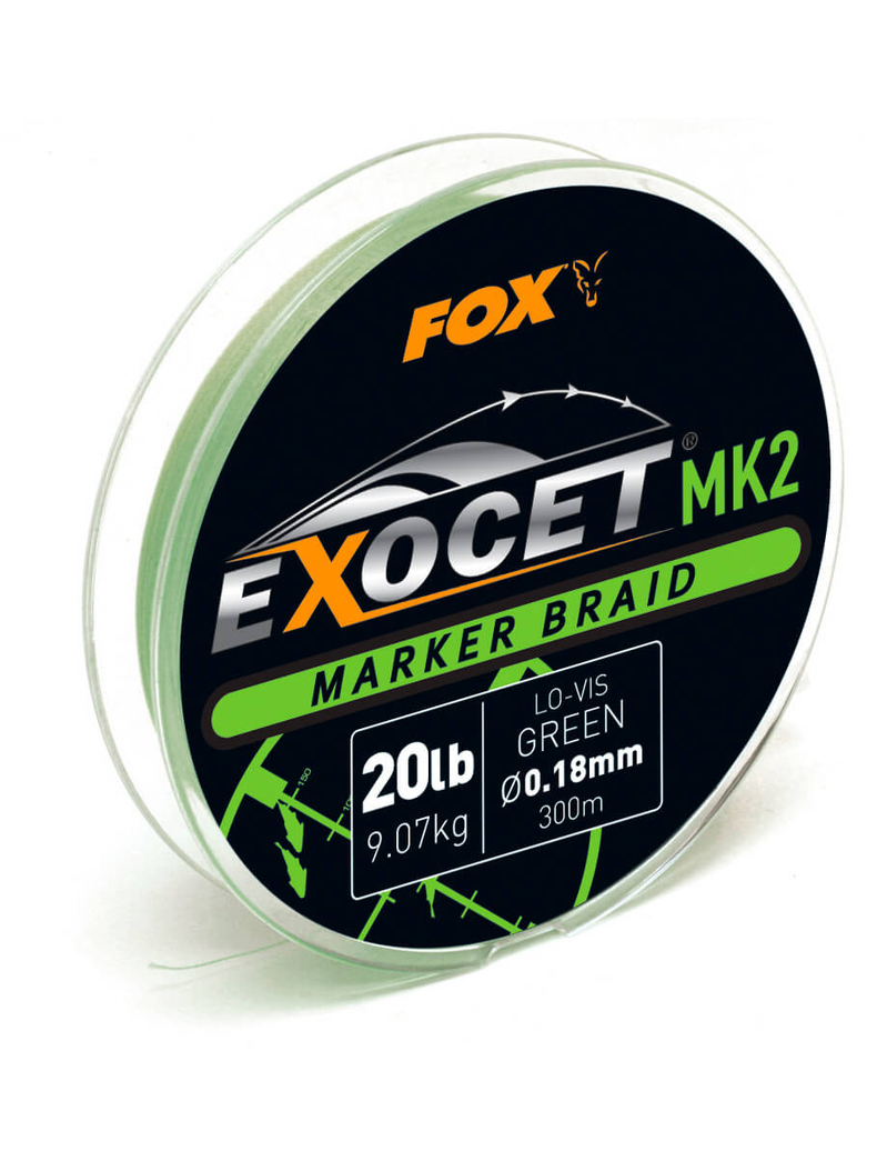 Плетёный шнур для маркера FOX Exocet MK2 0.18мм 20lb 300м Плетёный шнур для маркера FOX Exocet MK2 0.18мм 20lb 300м