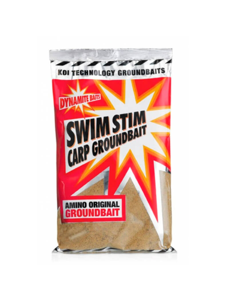 Сыпучая прикормка Dynamite Baits Swim Stim Carp Groundbait Amino Original (амино светлая) 900g