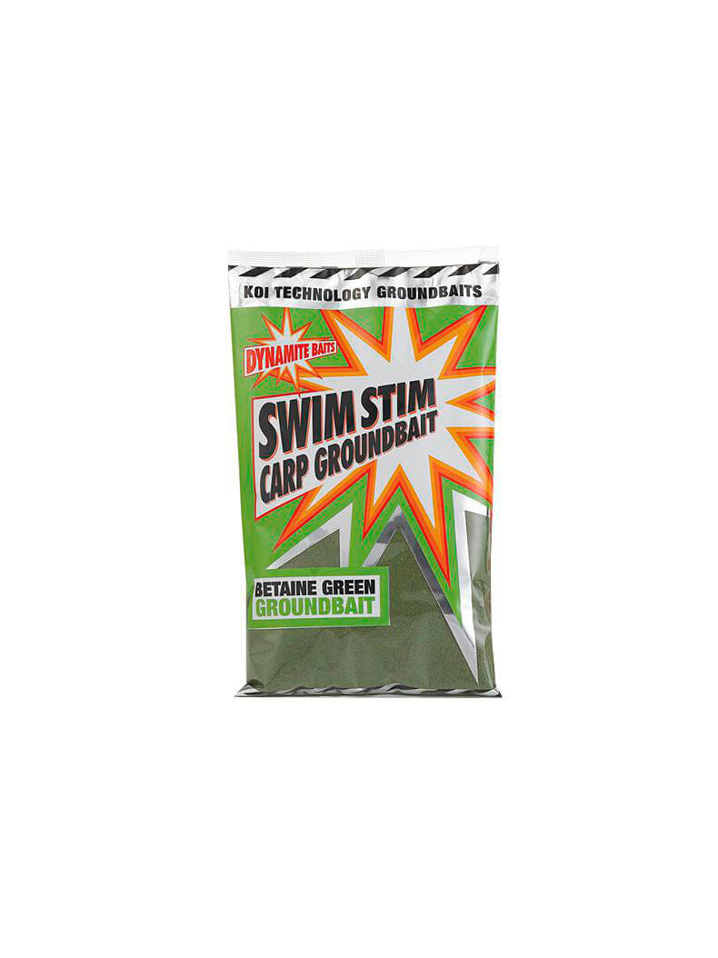 Сыпучая прикормка Dynamite Baits Swim Stim Carp Groundbait Betaine Green (зеленый бетаин) 900g