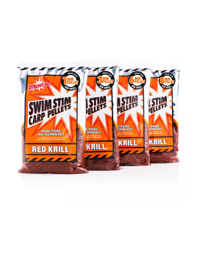 Пеллетс Dynamite Baits Swim Stim Red Krill Carp Pellets (красный криль) 900g, Диаметр: 1 мм Пеллетс Dynamite Baits Swim Stim Red Krill Carp Pellets (красный криль) 900g, Диаметр: 1 мм