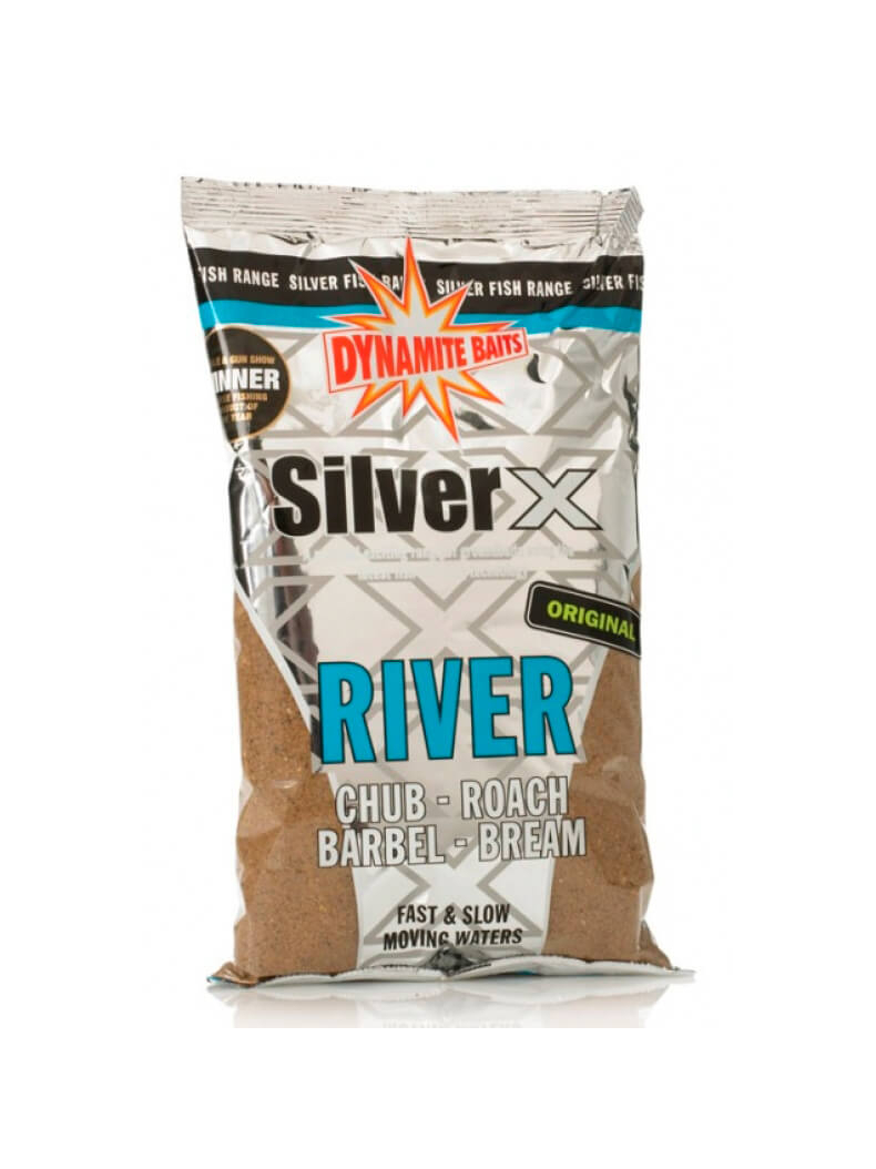 Прикормка для ловли на реках Dynamite Baits Silver X River Original 1kg
