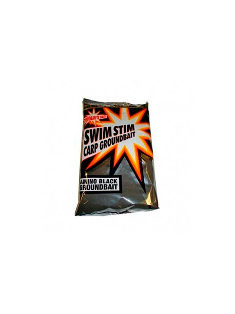 Сыпучая прикормка Dynamite Baits Swim Stim Carp Groundbait Amino Black (амино черная) 900g