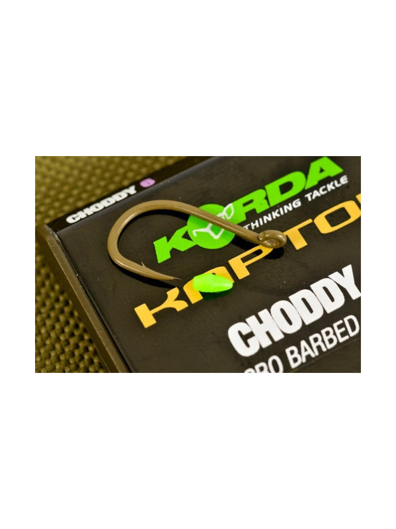 Крючки карповые Korda Kaptor Choddy, Цвет: Weed (Водоросли), Размер крючка: №4