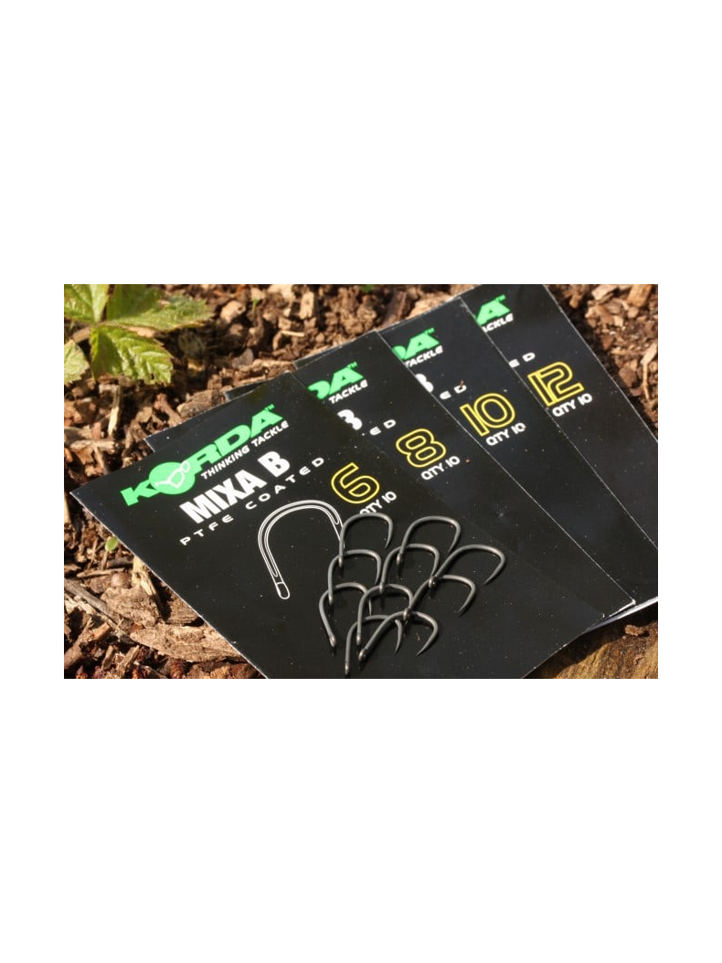 Крючки карповые Korda Mixa Barbless, Размер крючка: №10 Крючки карповые Korda Mixa Barbless, Размер крючка: №10