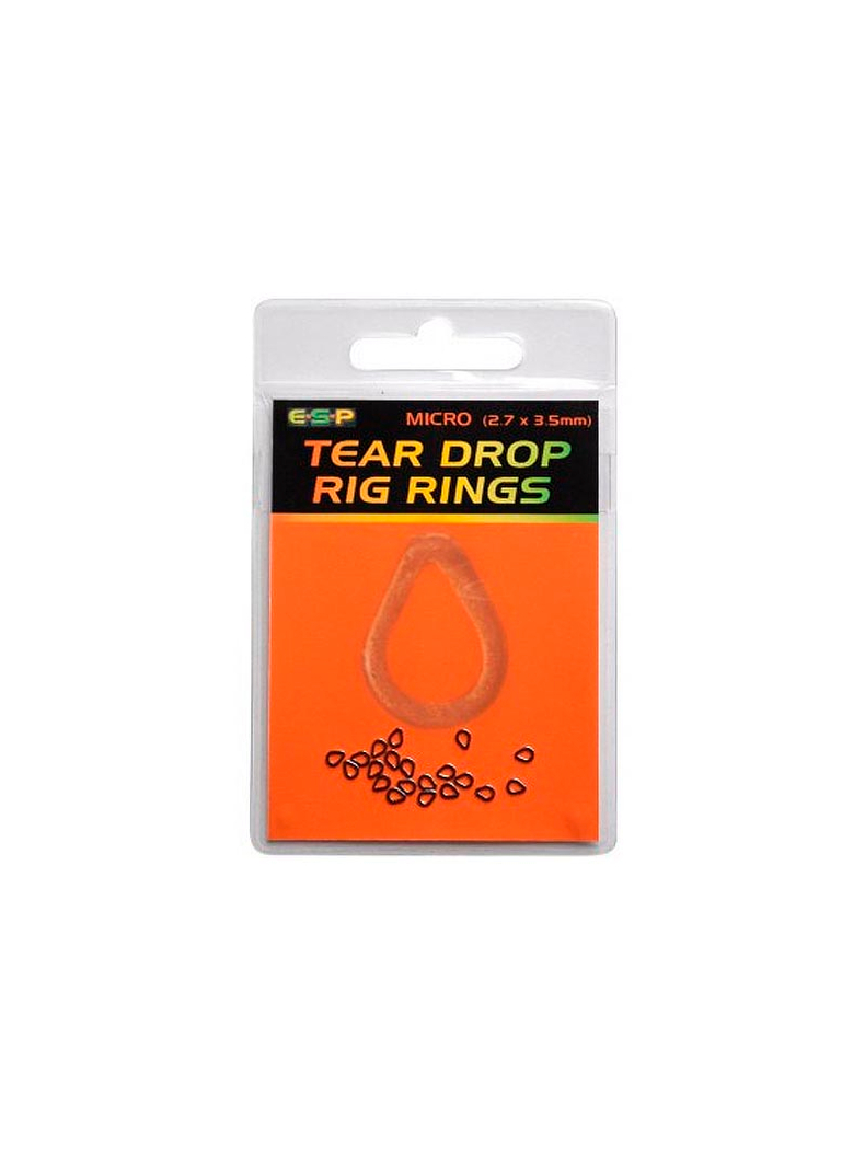 Кольцо соединительное ESP Tear Drop Rig Rings, Размер: Micro