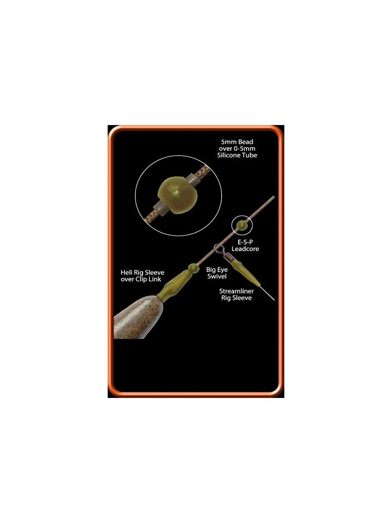 Резиновая бусина стопорная ESP Rubber Shock Beads, Диаметр: 8 мм, Цвет: Camo Brown, изображение 2