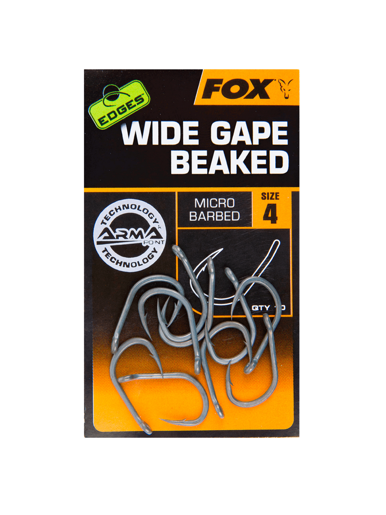 Крючки FOX EDGES Wide Gape Beaked с загнутым жалом, Размер крючка: № 5