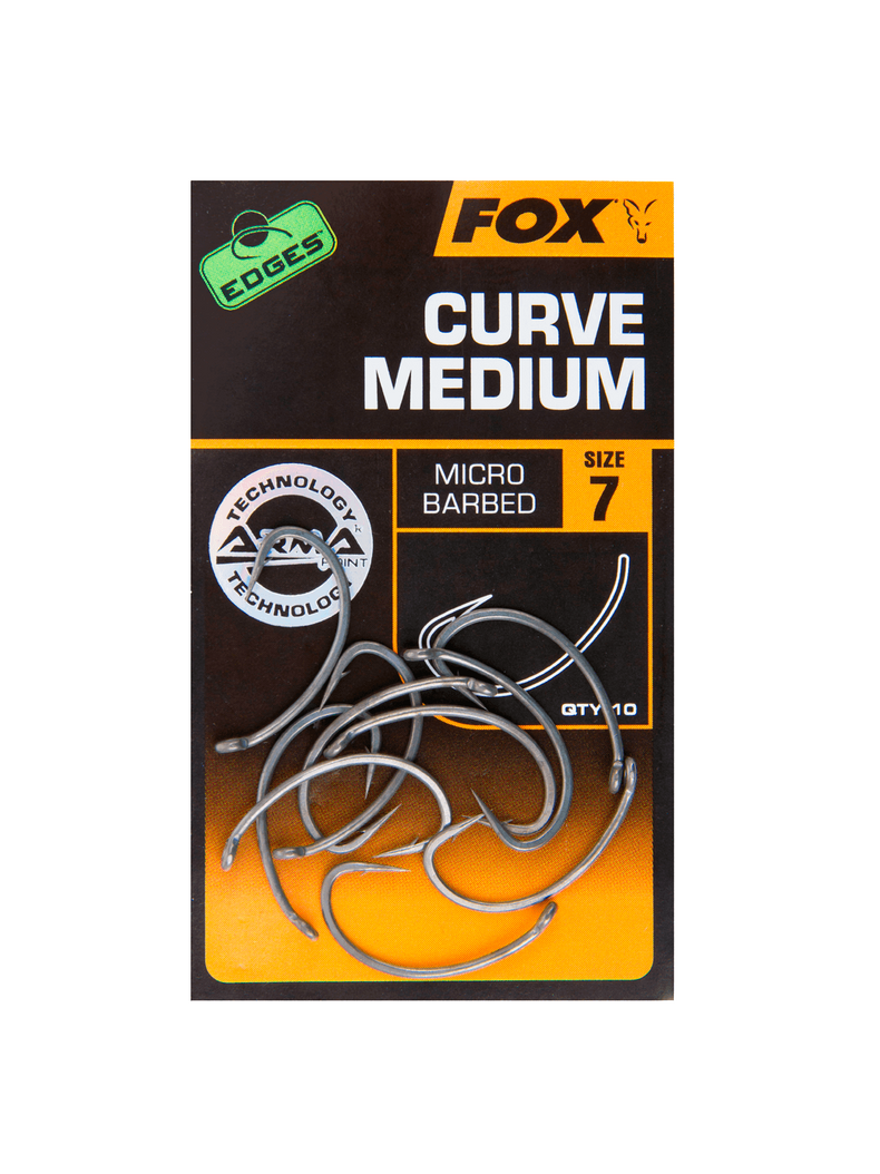 Крючки FOX EDGES Curve Medium, Размер крючка: № 7 Крючки FOX EDGES Curve Medium, Размер крючка: № 7