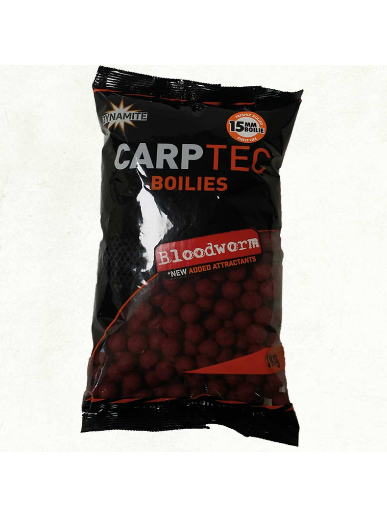 Тонущие бойлы Dynamite Baits CarpTec Bloodworm (мотыль), Диаметр: 15 мм, Вес: 1 кг