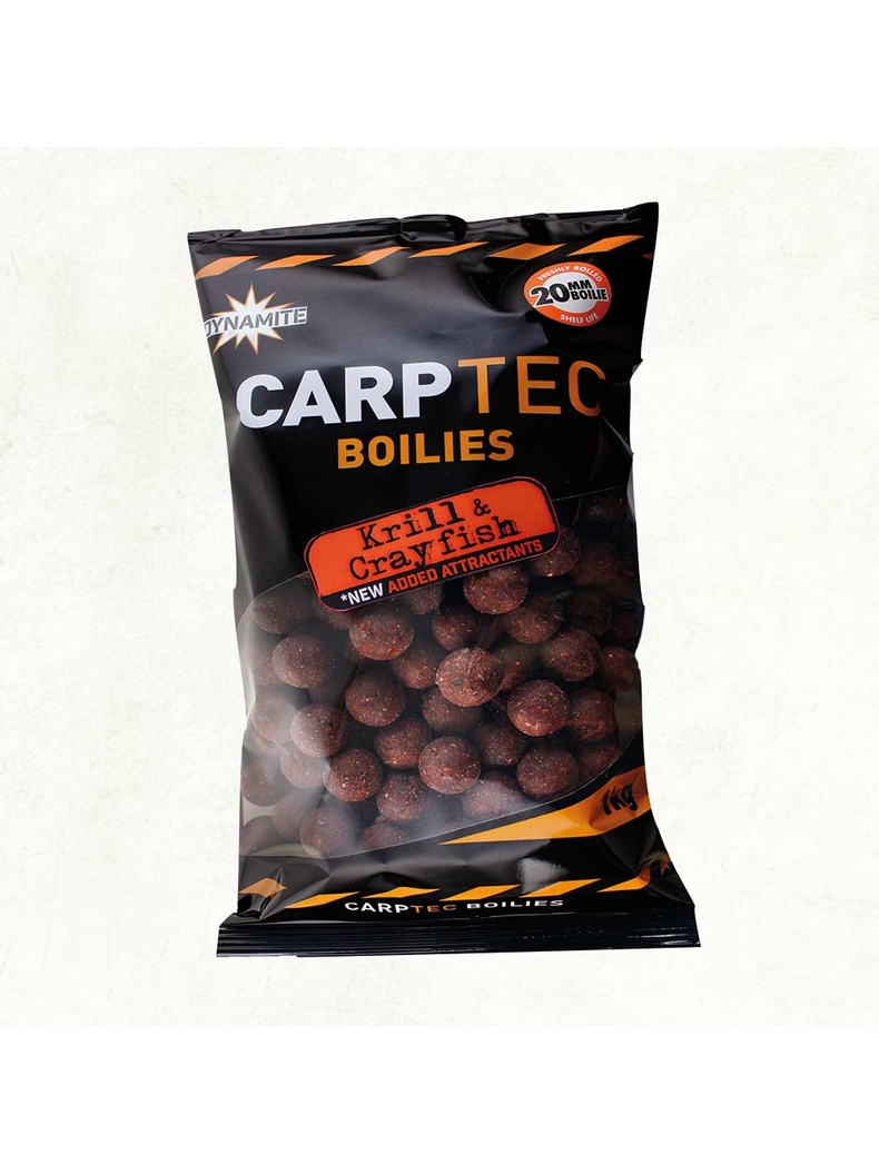 Тонущие бойлы Dynamite Baits CarpTec Krill & Crayfish (криль и речной рак), Диаметр: 20 мм, Вес: 1 кг