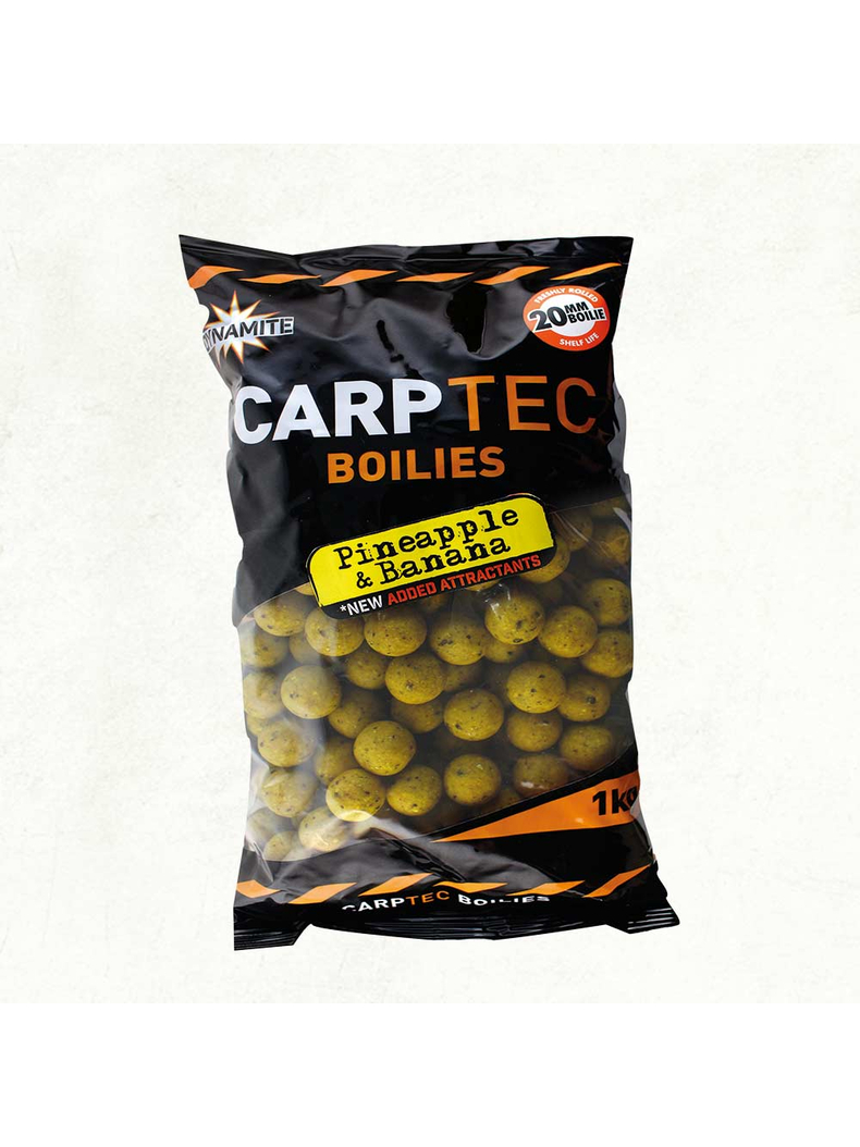 Тонущие бойлы Dynamite Baits CarpTec Pineapple & Banana (ананас и банан), Диаметр: 15 мм, Вес: 1 кг Тонущие бойлы Dynamite Baits CarpTec Pineapple & Banana (ананас и банан), Диаметр: 15 мм, Вес: 1 кг
