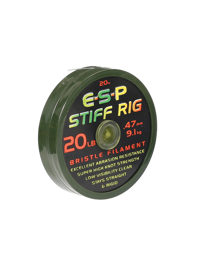 Поводковый материал флюорокарбоновый моно ESP Stiff Rig Bristle Filament, Тест: 20.00 lb, изображение 2 Поводковый материал флюорокарбоновый моно ESP Stiff Rig Bristle Filament, Тест: 20.00 lb, изображение 2